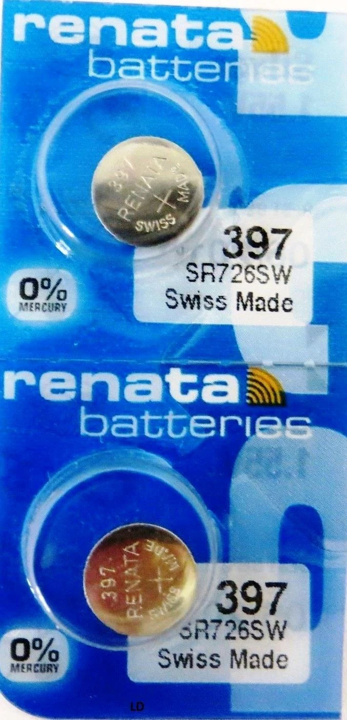 397 RENATA SR726SW (10 piece) D397 Watch Battery Free Shipping Authorized Seller