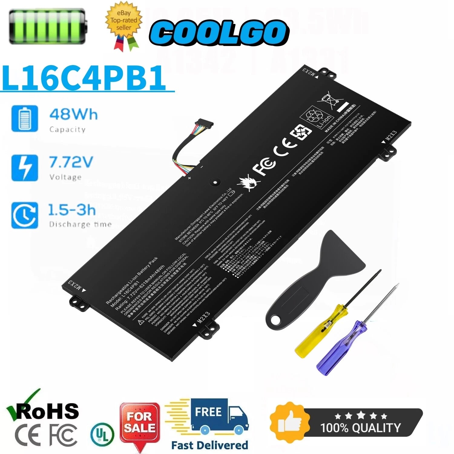 L16L4PB1 L16C4PB1 L16M4PB1 Battery For Lenovo Yoga 720-13IKB 730-13IKB 730-13IWL