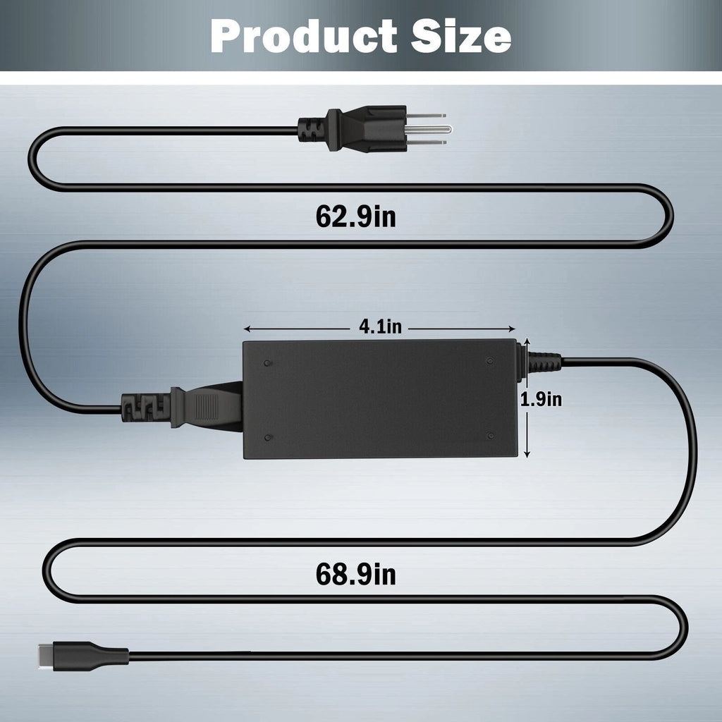 Laptop Charger 45W USB Type C (USB-C) Ac Power Cord Supply For Lenovo ThinkPad