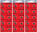 LR41 / AG3 Toshiba 1.5V Alkaline Pack Of 30 Button Cell Batteries EXP 2024