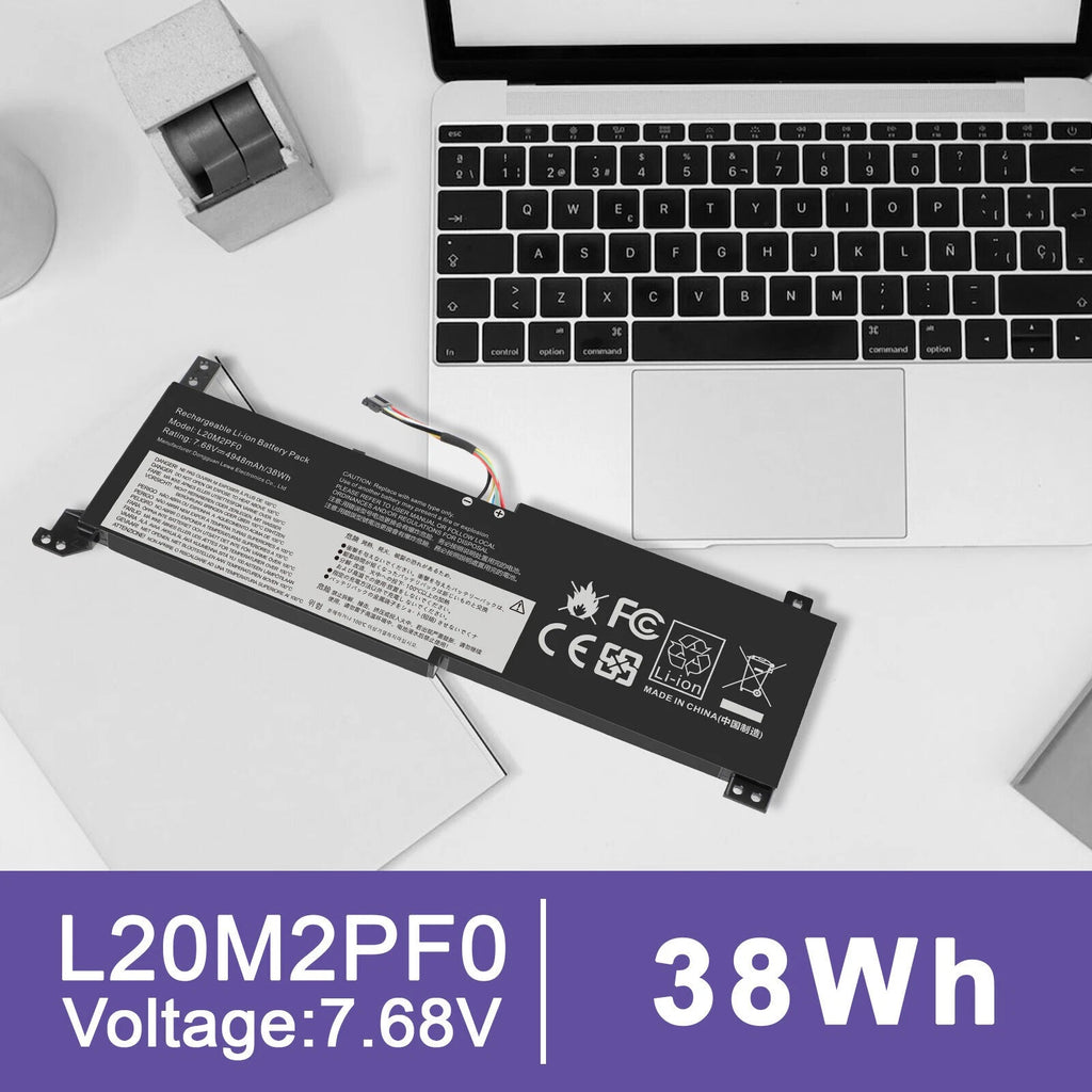 New 38Wh L20M2PF0 L20C2PF0 L20M2PF8 L20L2PF0 L20B2PF0 Battery for Lenovo Ideapad