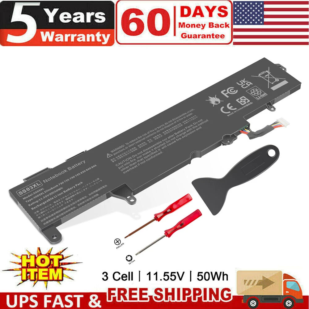 Battery+Charger For HP EliteBook 840 G5 G6 730 735 740 745 830 SS03XL 933321-855