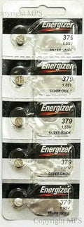 5 pcs Energizer 379 Battery SR521SW SR521 Silver Oxide