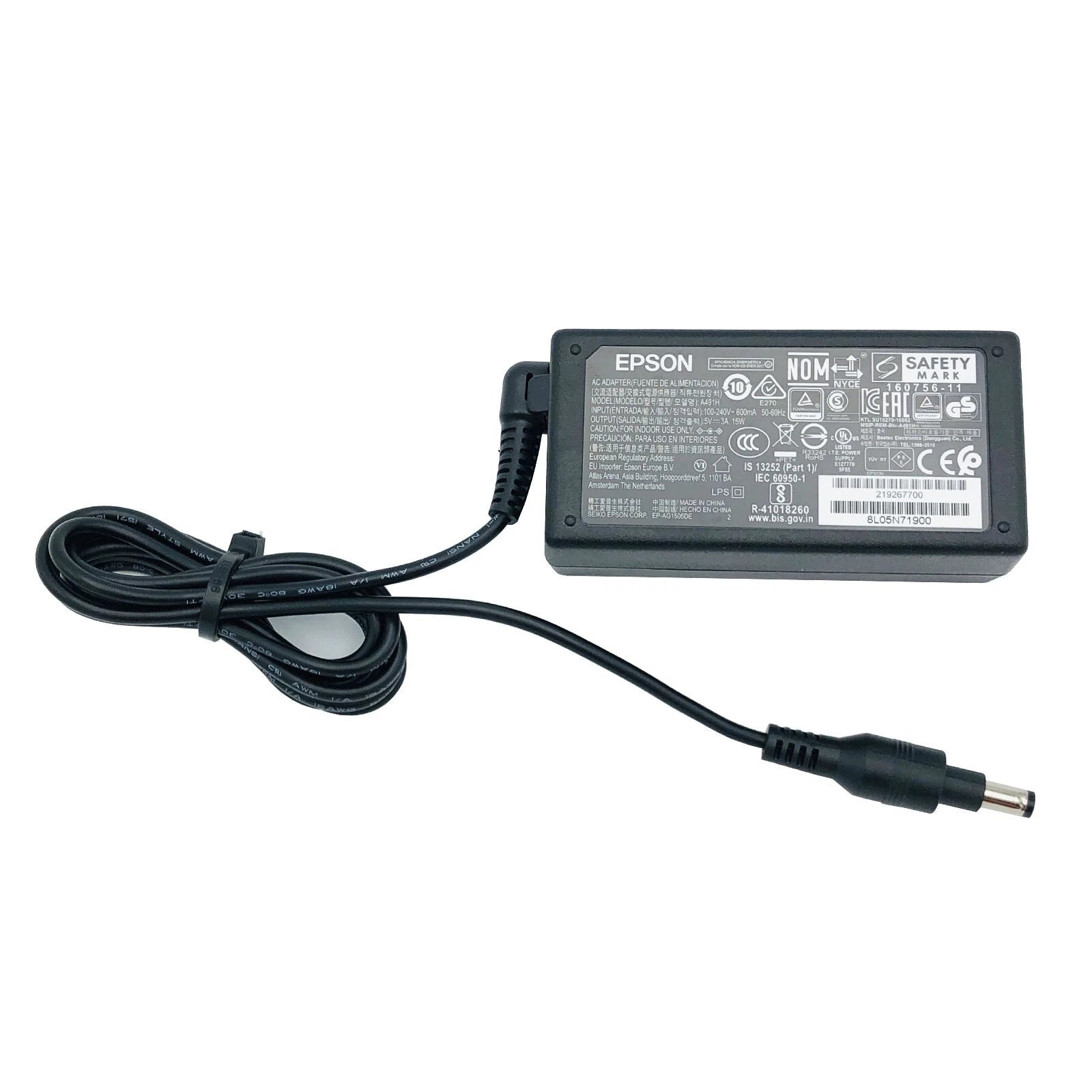 Brand New Original Epson AC Adapter for Workforce ES-200 ES-300W DS-320 Scanners