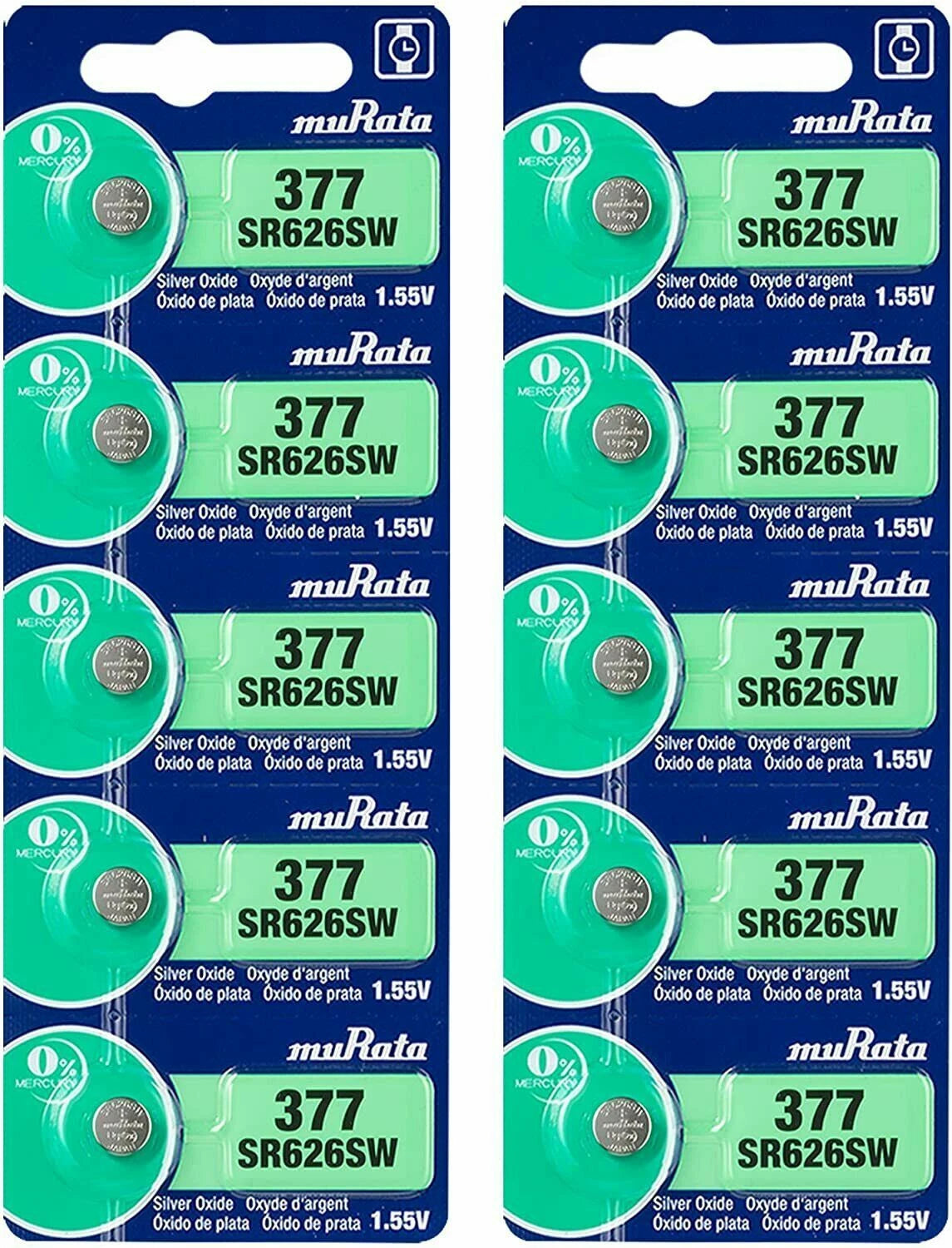 MURATA / SONY 377 SR626SW (20 piece) SR626 V377 Watch Battery USA seller