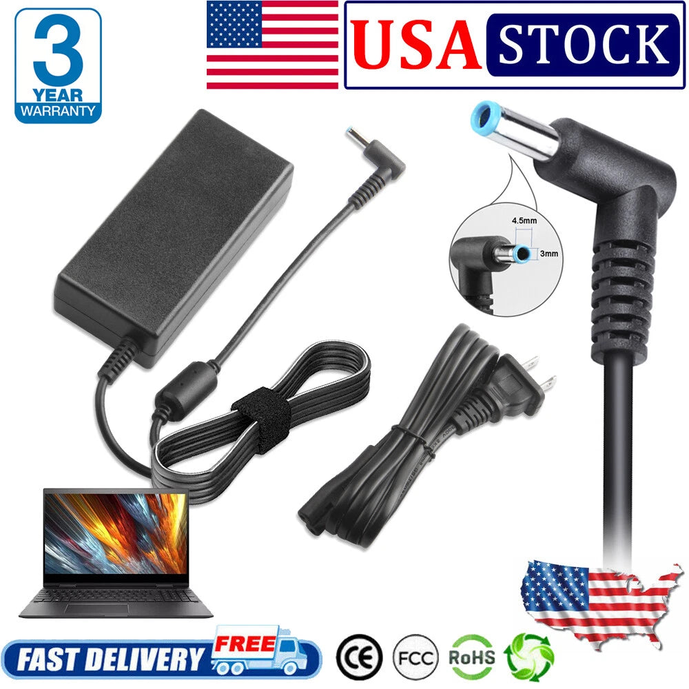 Laptop Power Adapter Charger for HP Pavilion TouchSmart 11 13 15 Series Notebook