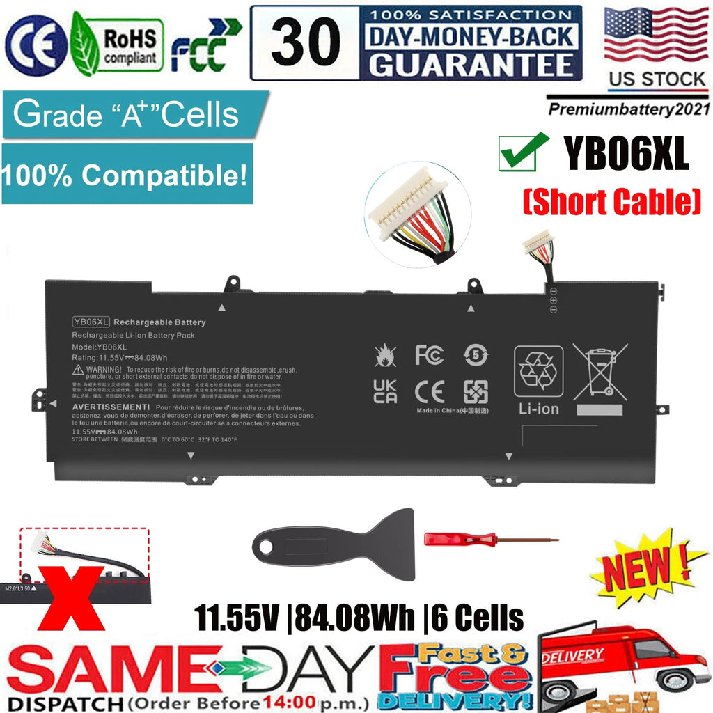 ?YB06XL Battery for HP Spectre x360 15-CH 15-ch010tx HSTNN-DB8V HSTNN-DB8H NEW