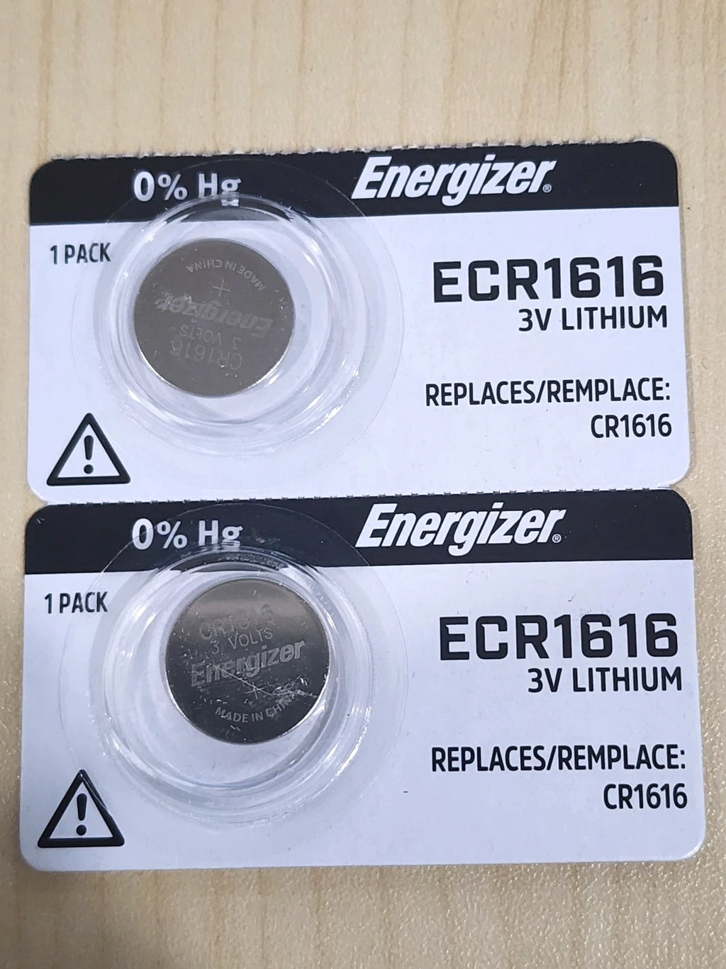 2 pc CARDED ENERGIZER CR1616 3v LITHIUM BATTERY CR 1616 CMOS KEY FOBS