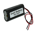 Exell 2.4V Custom NiCd 1000mAh Battery Pack w/ 5" AWG Bare Wire Leads