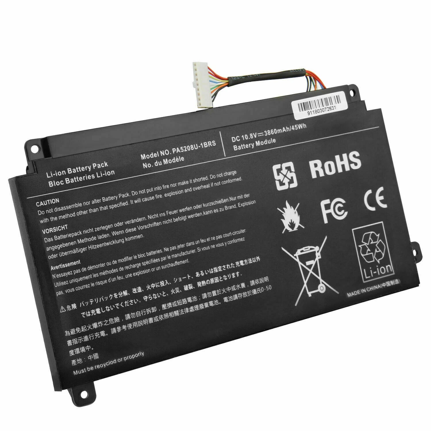 PA5208U-1BRS For Toshiba E45W-C4200 P55W-C5314 P55W-C5316 Battery P000645710