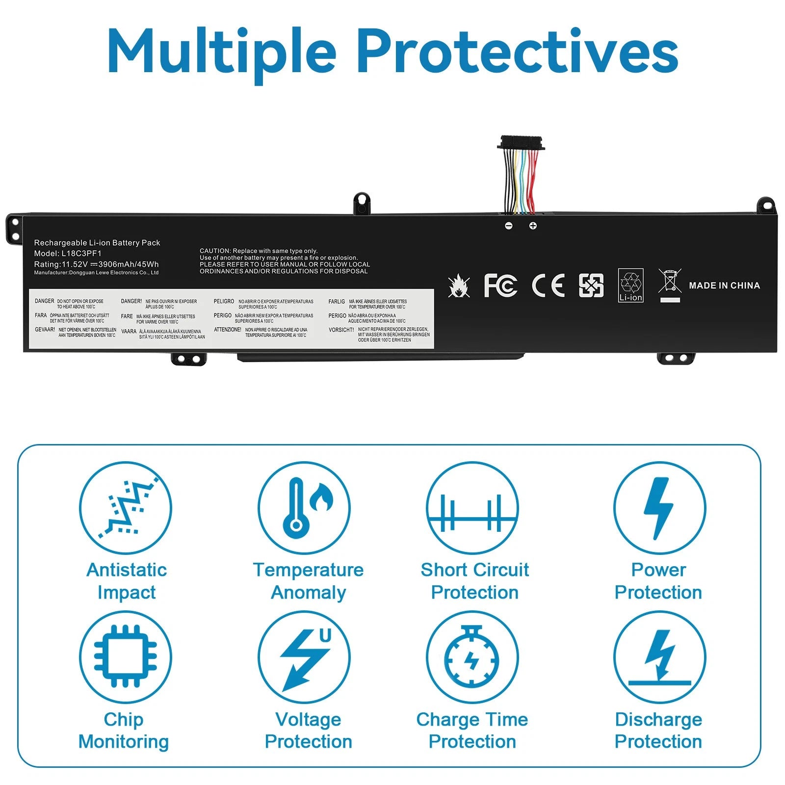 L18C3PF1 L18M3PF1 Battery for Lenovo Ideapad L340-15IRH L340-17IRH Gaming 45Wh