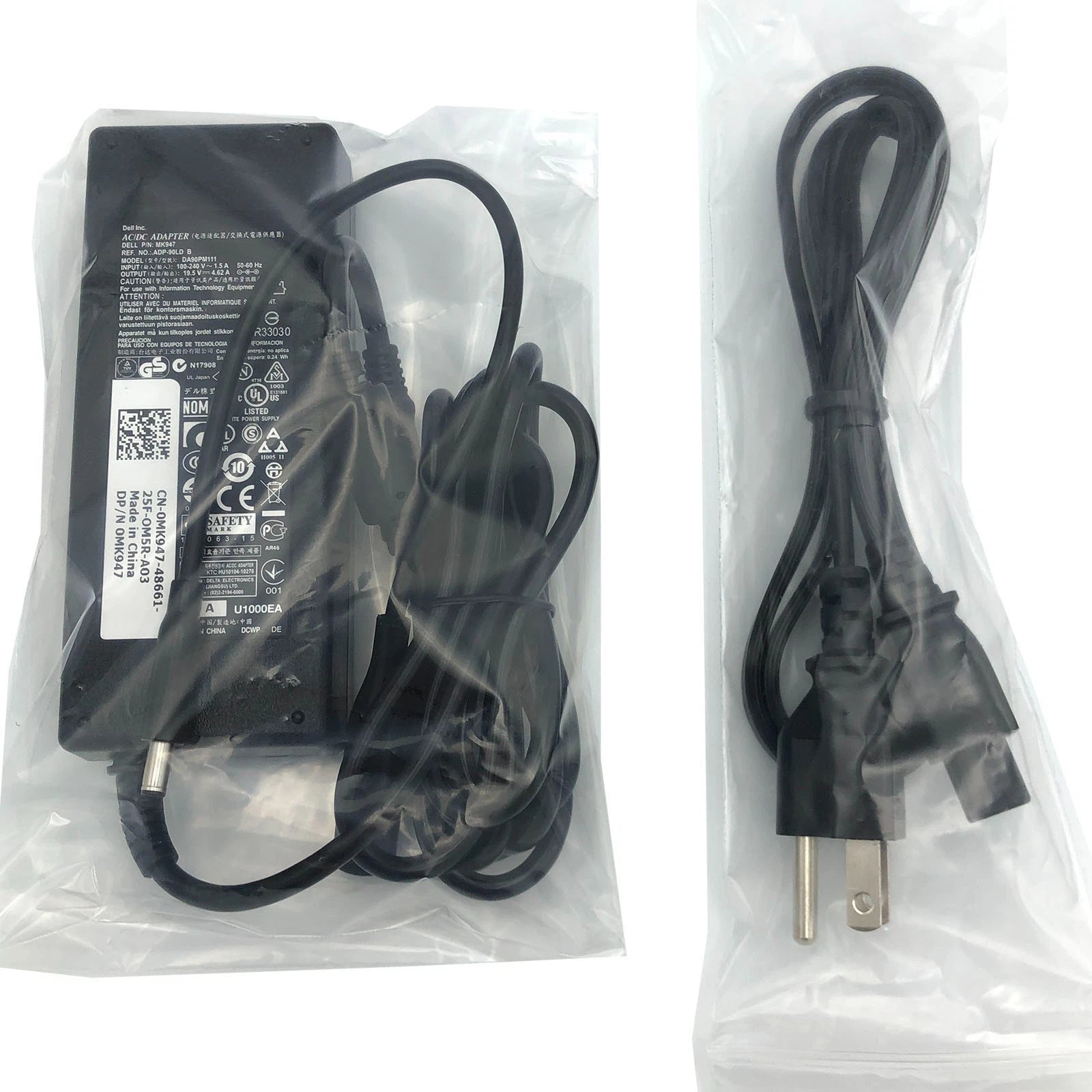 NEW Original Dell 90W AC Adapter Charger DP/N MK947 YD9W8 0W6KV Power Supply
