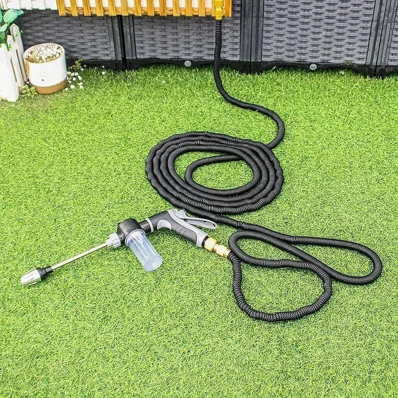 Expandable Heavy Duty Hose 100ft-150ft Garden Hose With 2 Thumb Spray Nozzle