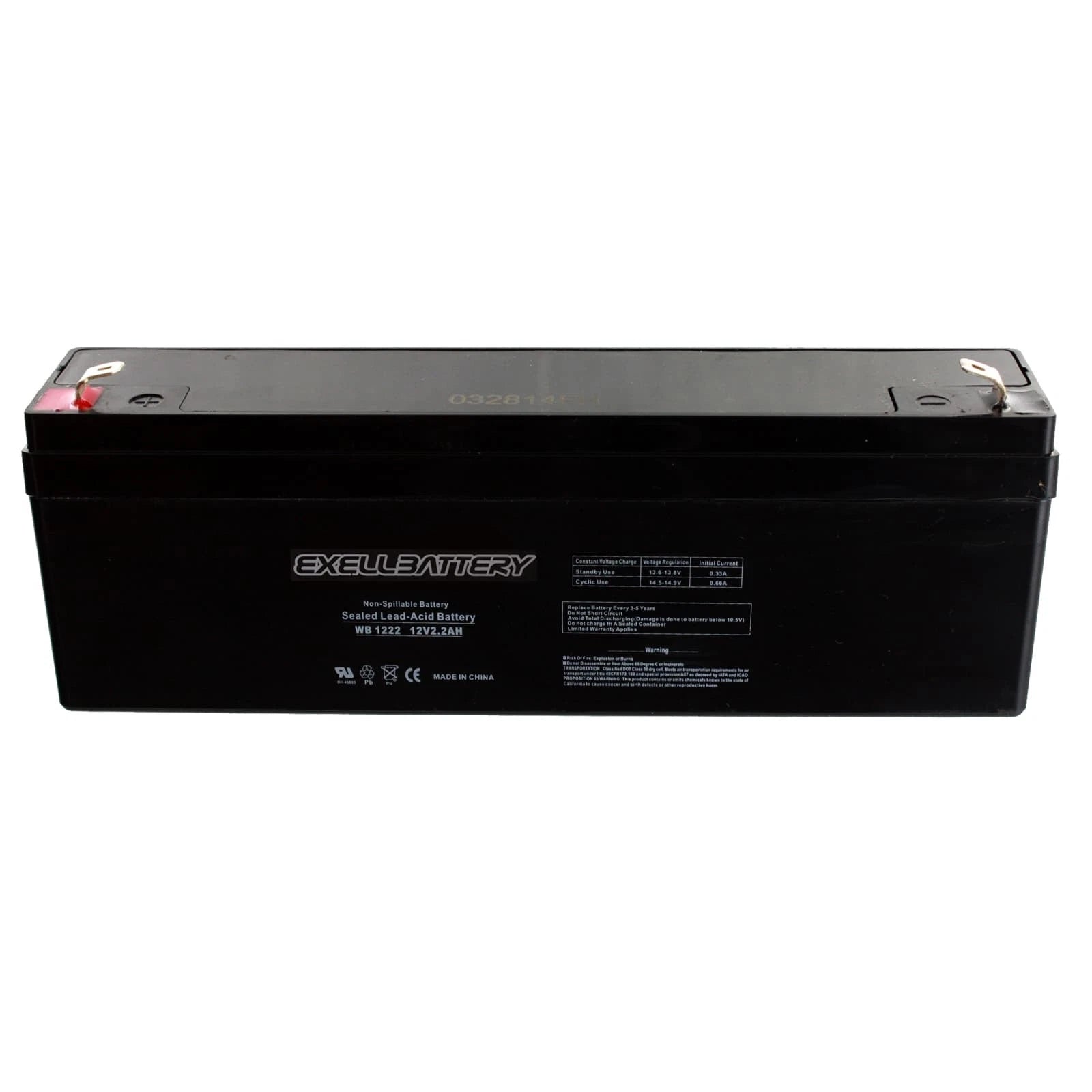 Exell 12V 2.2Ah SLA Battery Rechargeable AGM Compatible With UB1222, D5739