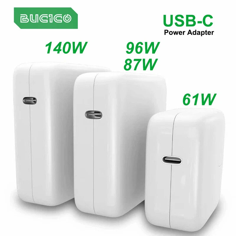 140W 61W 87W 96W USB-C Laptop Power Adapter Type-C PD Charger For Macbook