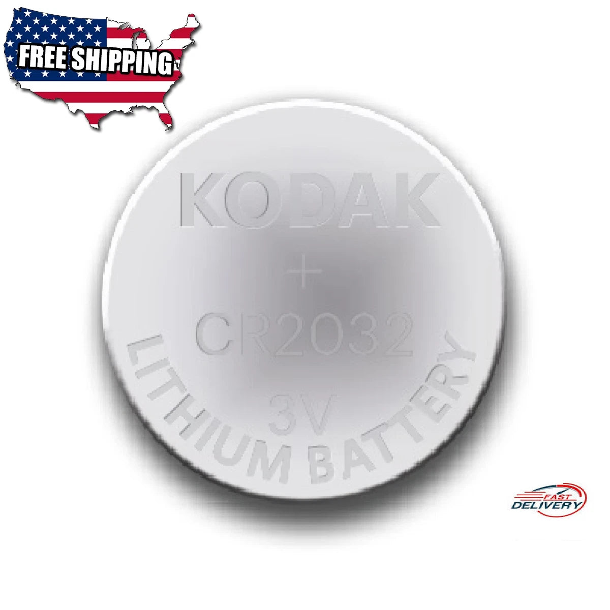 100 X Kodak CR2032 3V Max Lithium Batteries (0% Mercury, cadmium, lead) EXP7/31