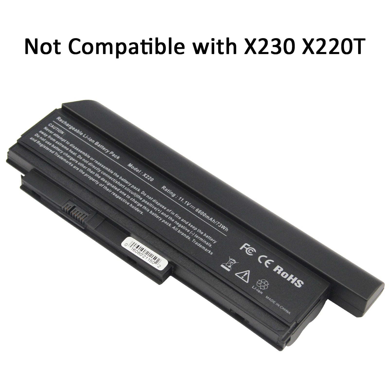 For Lenovo ThinkPad X220 X220i Battery 0A36282 0A36283 0A36307 6600mAh 9Cell