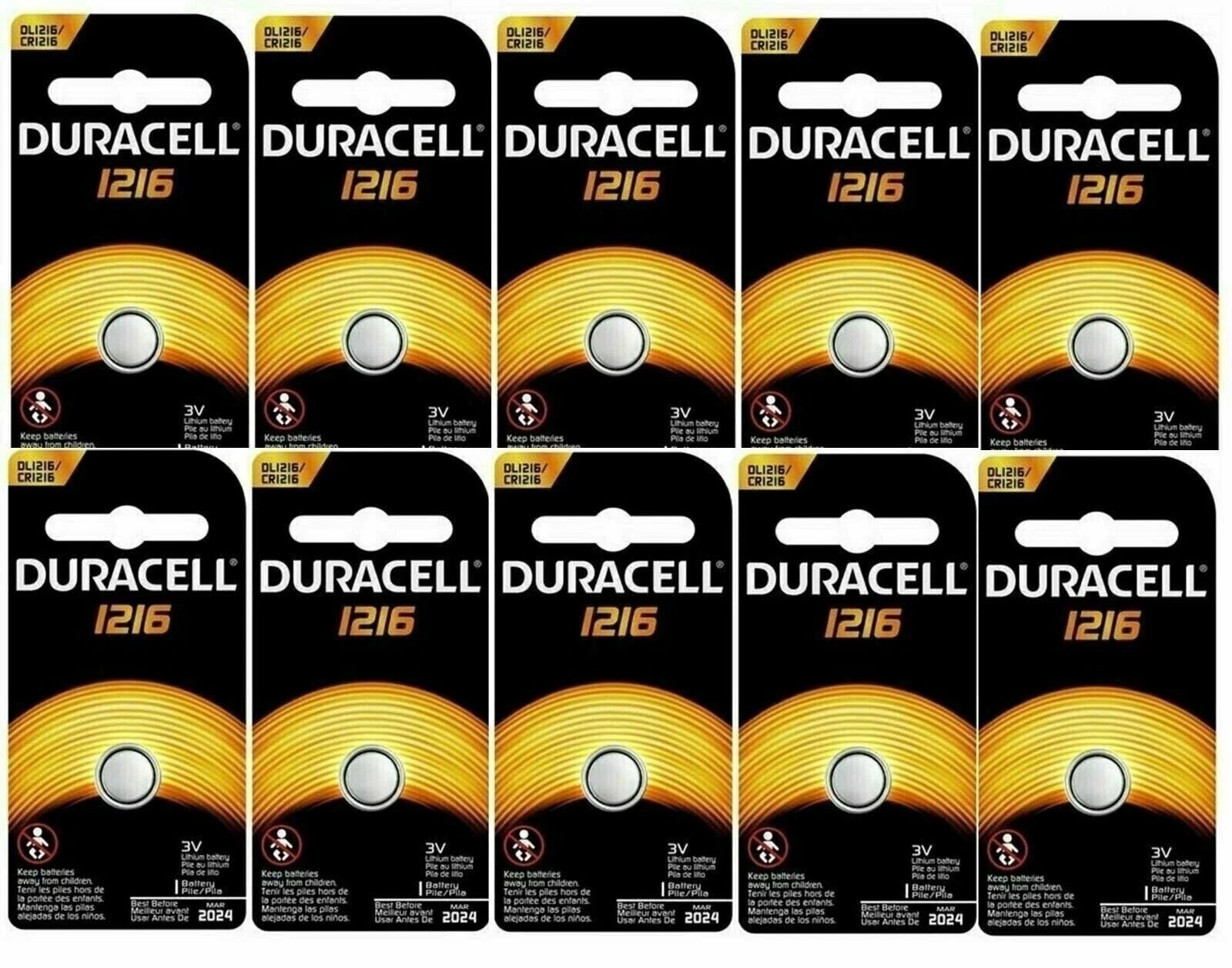 Duracell CR2016 ECR2016 CR 2016 DL2016 3v Batteries x 4 EXP 2027