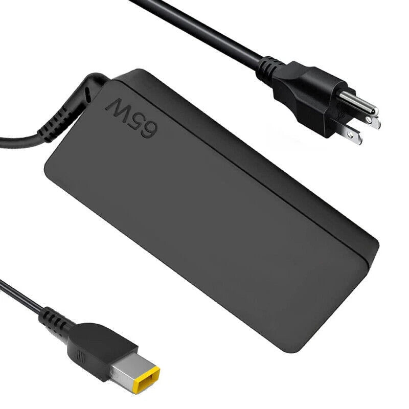 65W AC Charger Square Tips Adapter for Lenovo ThinkPad 11e Yoga 2nd 3rd 5th Gen