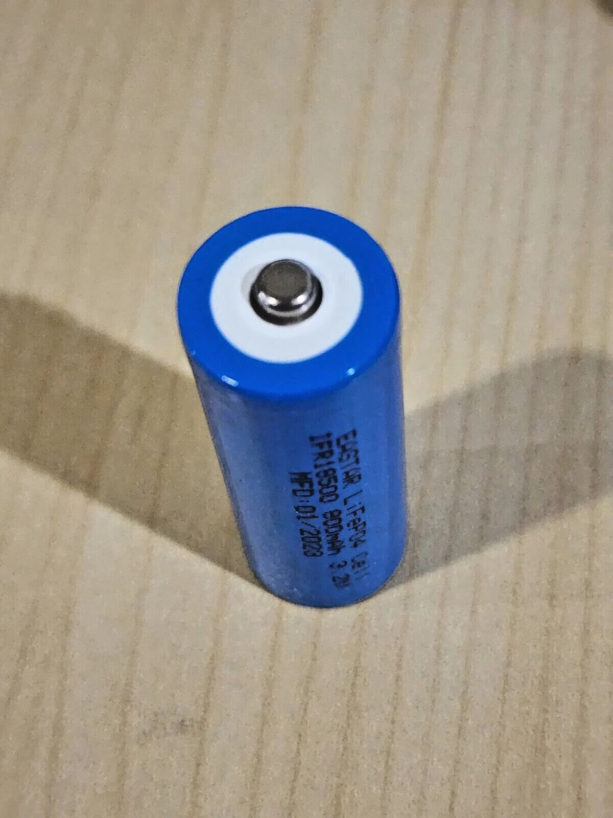 1 pc IFR 18500 3.2v LiFePO4 RECHARGEABLE BATTERY solar lights b.top MFG 01/2023