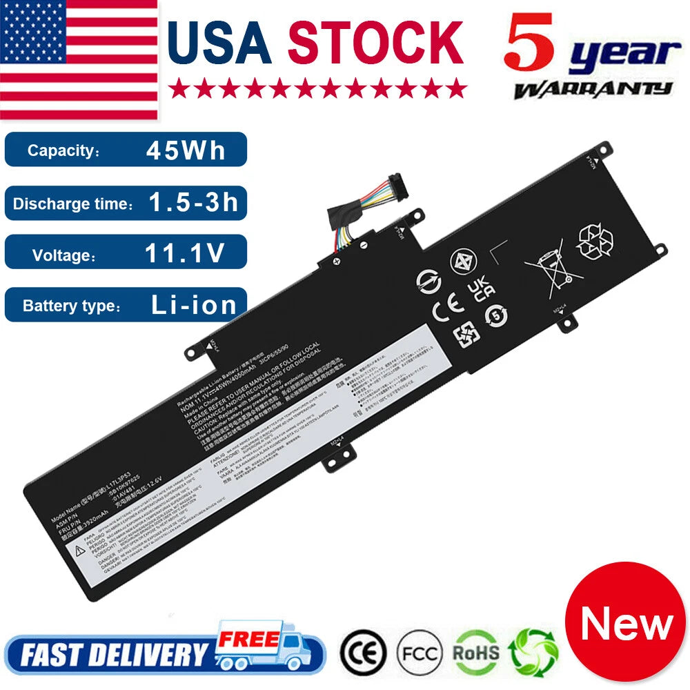 For Lenovo Battery L17L3P53 ThinkPad L380 L390 Yoga L17M3P55 01AV483 01AV481