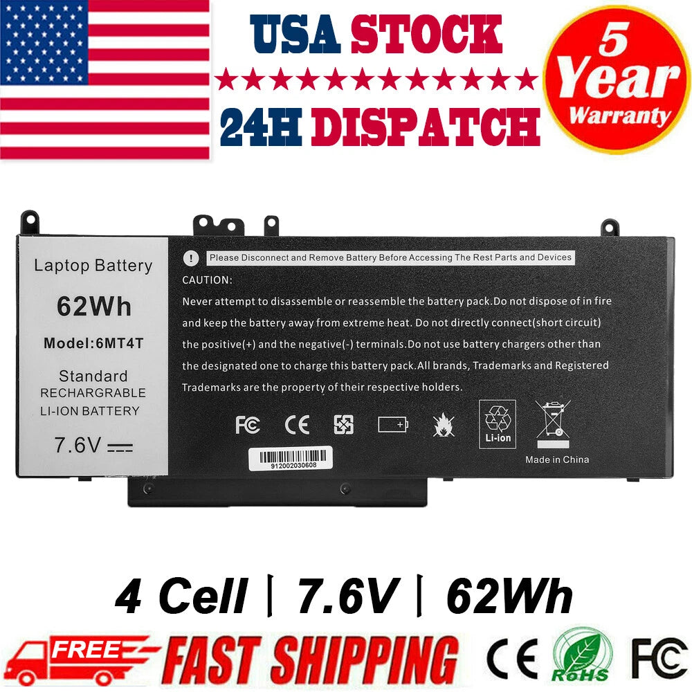 4Cell Battery For Dell Latitude 15.6 inch E5470 E5570 Precision 3510 6MT4T 79VRK