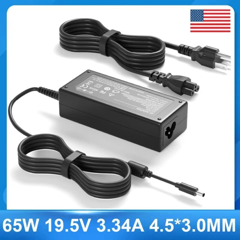 65W 4.5 Laptop Charger Power Adapter for Dell Inspiron 15 3000 5000 7000 Series