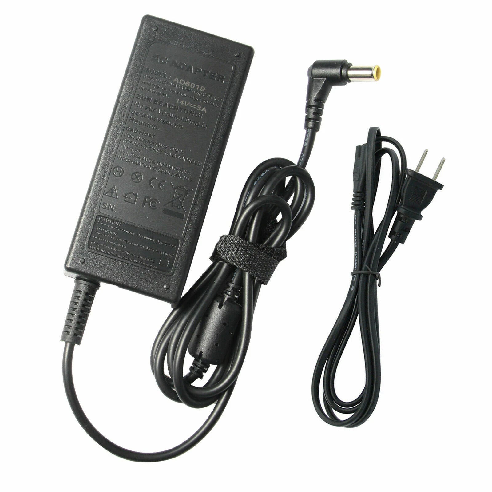 AC Power Supply Adapter 42W 14V 3A For Samsung Monitor TV LCD LED With US Cord