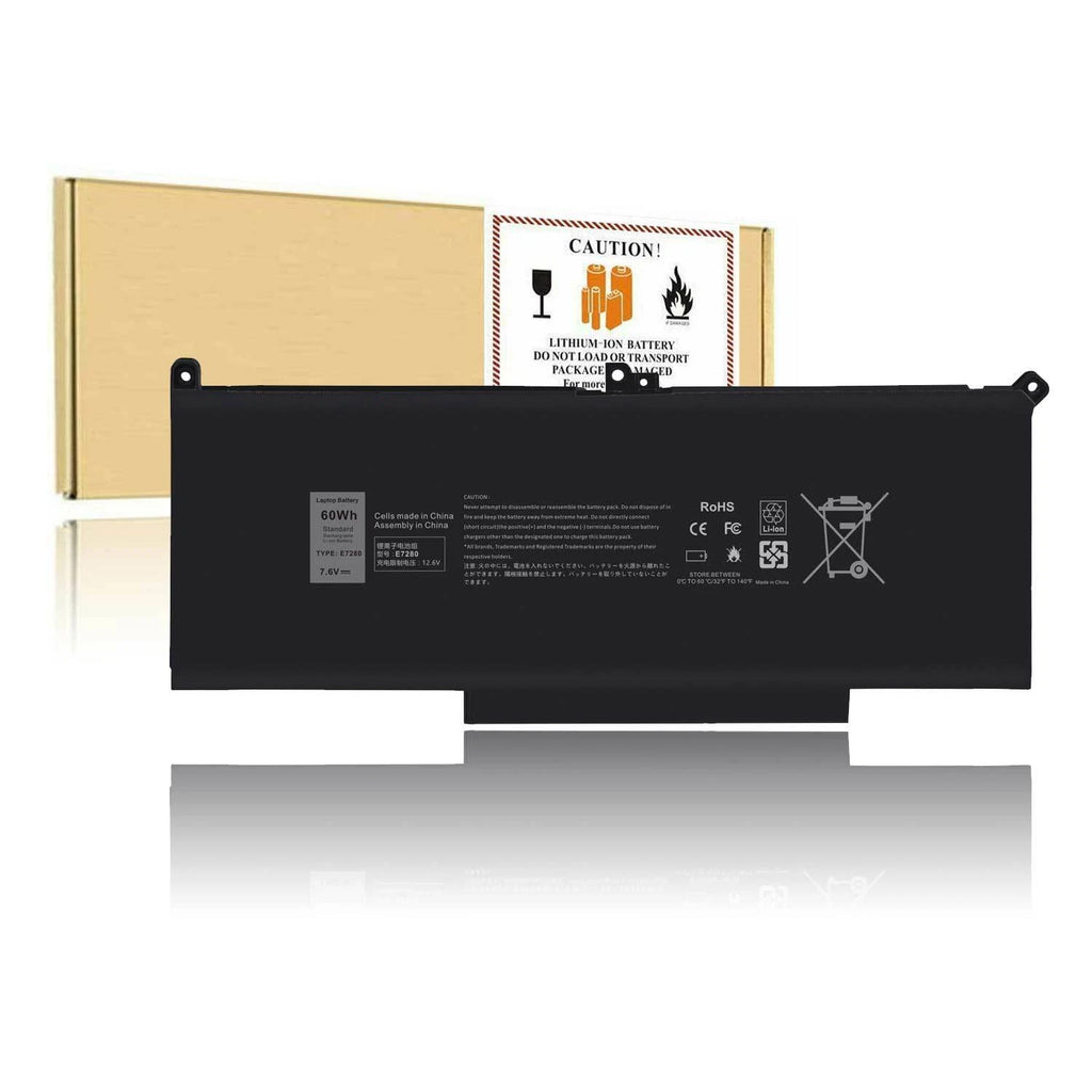 F3YGT Battery For Dell Latitude 12 13 14 E7280 E7480 7480 7490 7380 7390 60wh