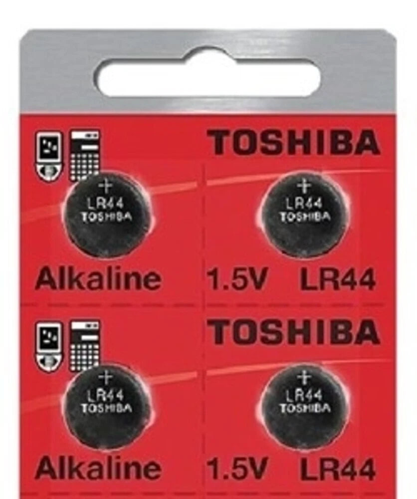 LR44 / AG13 Toshiba 1.5V Alkaline Pack Of 10 Button Cell Batteries