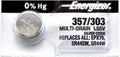 Energizer 357 / 303 SR44 AG13 Silver Oxide Watch Battery