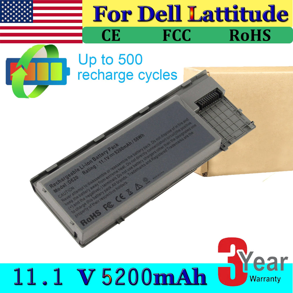 New Laptop Battery for Dell Latitude D620 D640 D630 JD616 TD117 TG226 RD301
