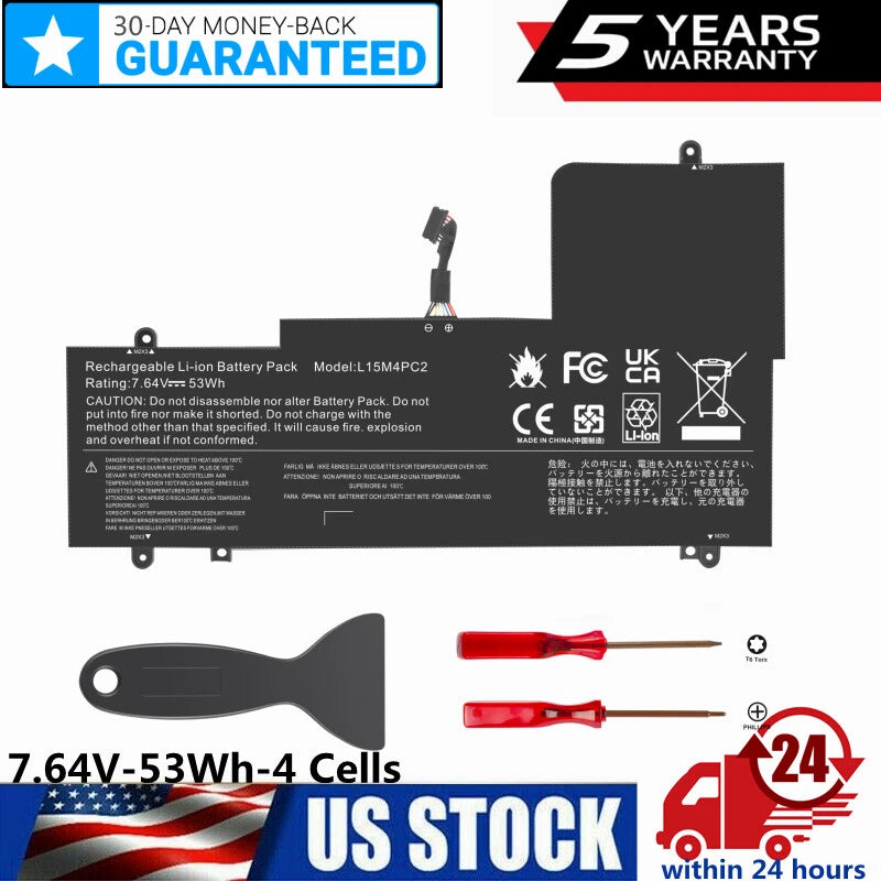 L15M4PC2 L15L4PC2 Battery For Lenovo Yoga 710-15ISK 710-14IKB 710-15IKB 53WH