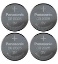 Panasonic CR2025-4 CR2025 3V Lithium Coin Battery (Pack of 4)