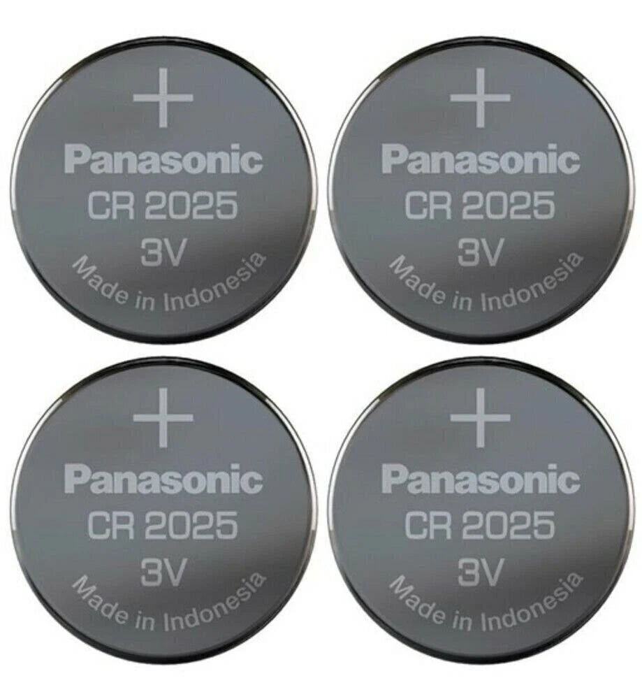 Panasonic CR2025-4 CR2025 3V Lithium Coin Battery (Pack of 4)