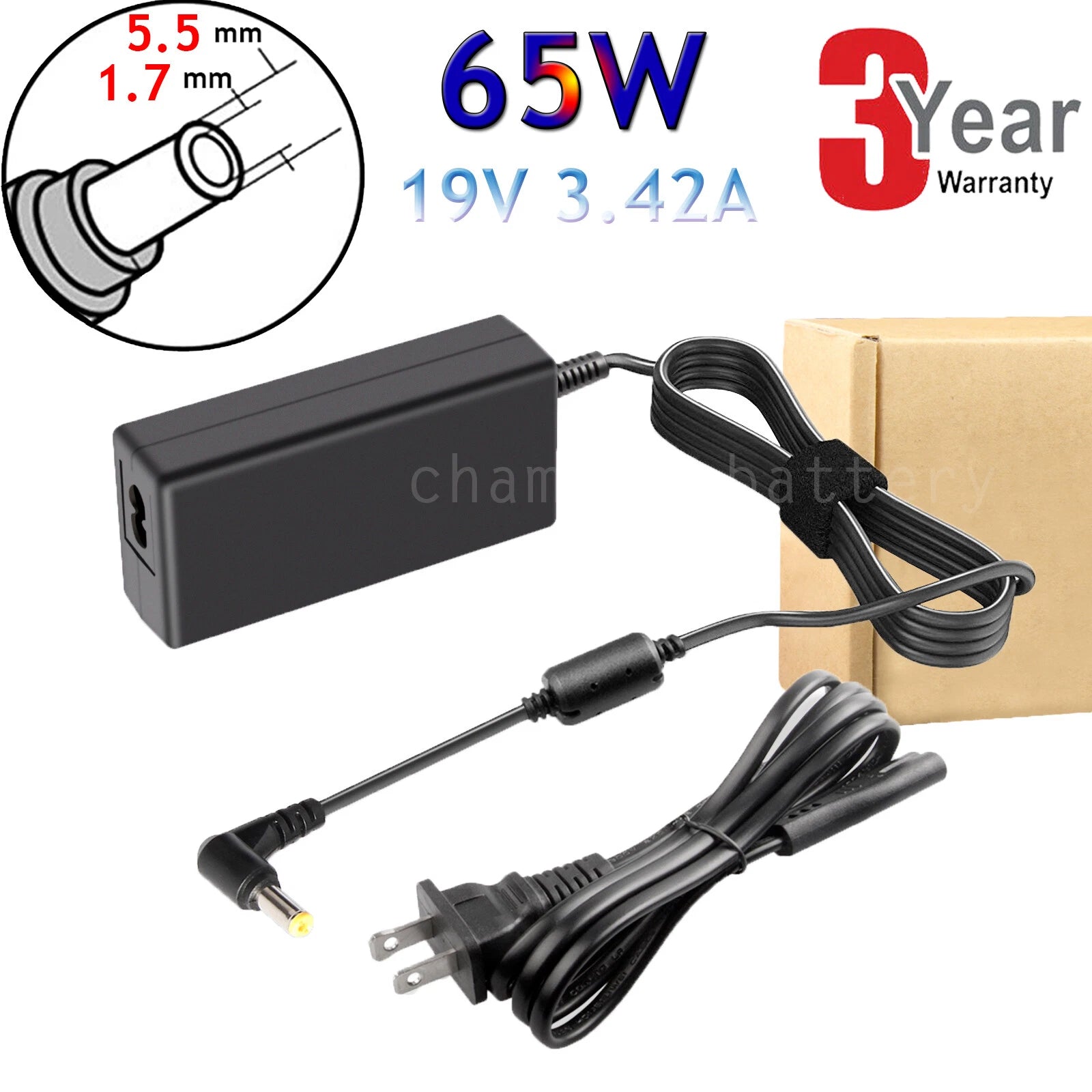 AC Adapter Power Charger For Acer Aspire 5733Z-4816 5733Z-4633 5733Z-4851 Laptop