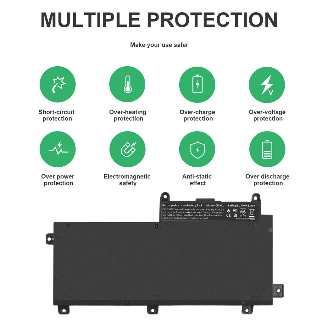 CI03XL CI03 Battery for HP ProBook 640 645 G2 650 655 G2 801554-001 HSTNN-UB6Q