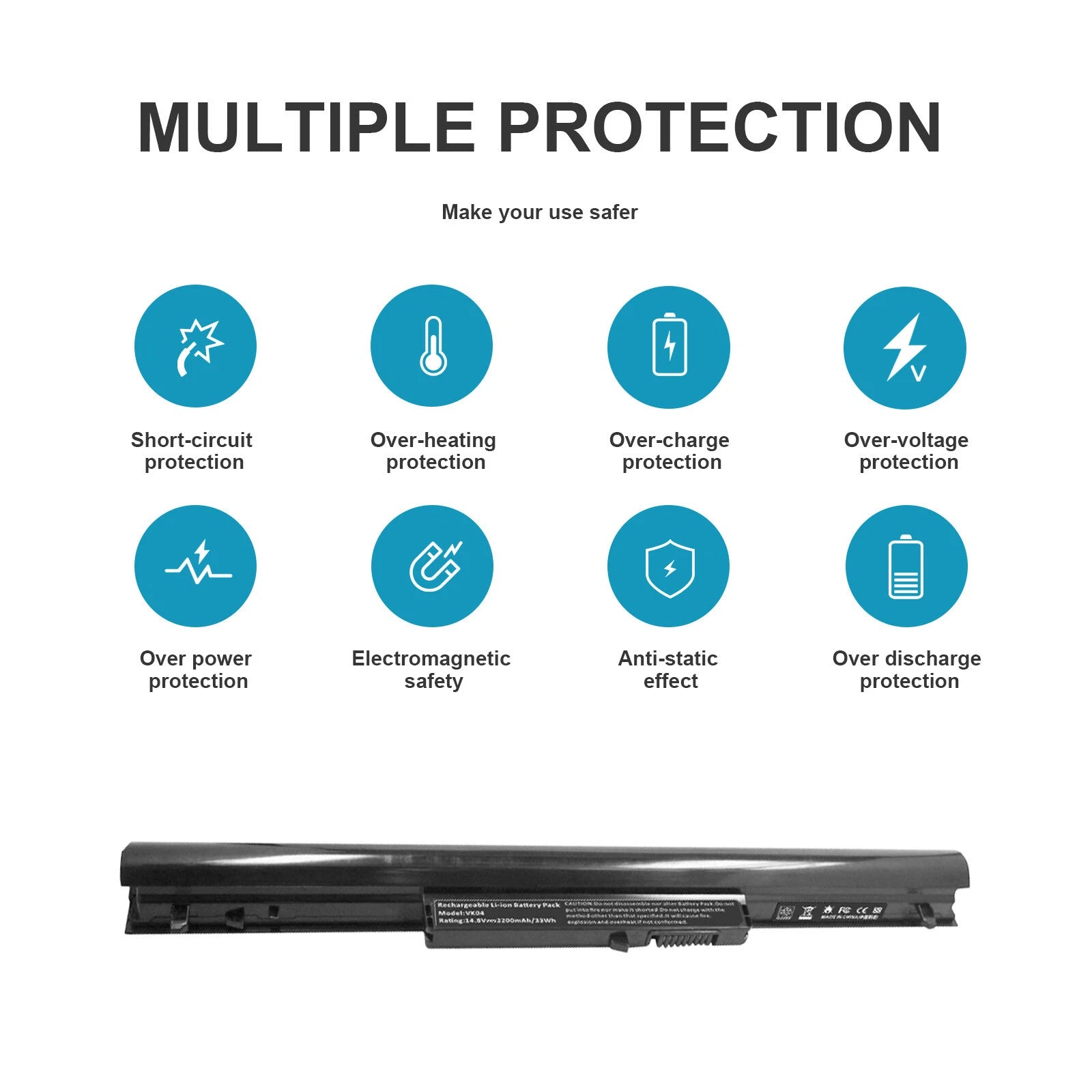 695192-001 Battery For HP Pavilion Sleekbook 14 15 14-b109wm VK04 HSTNN-YB4D