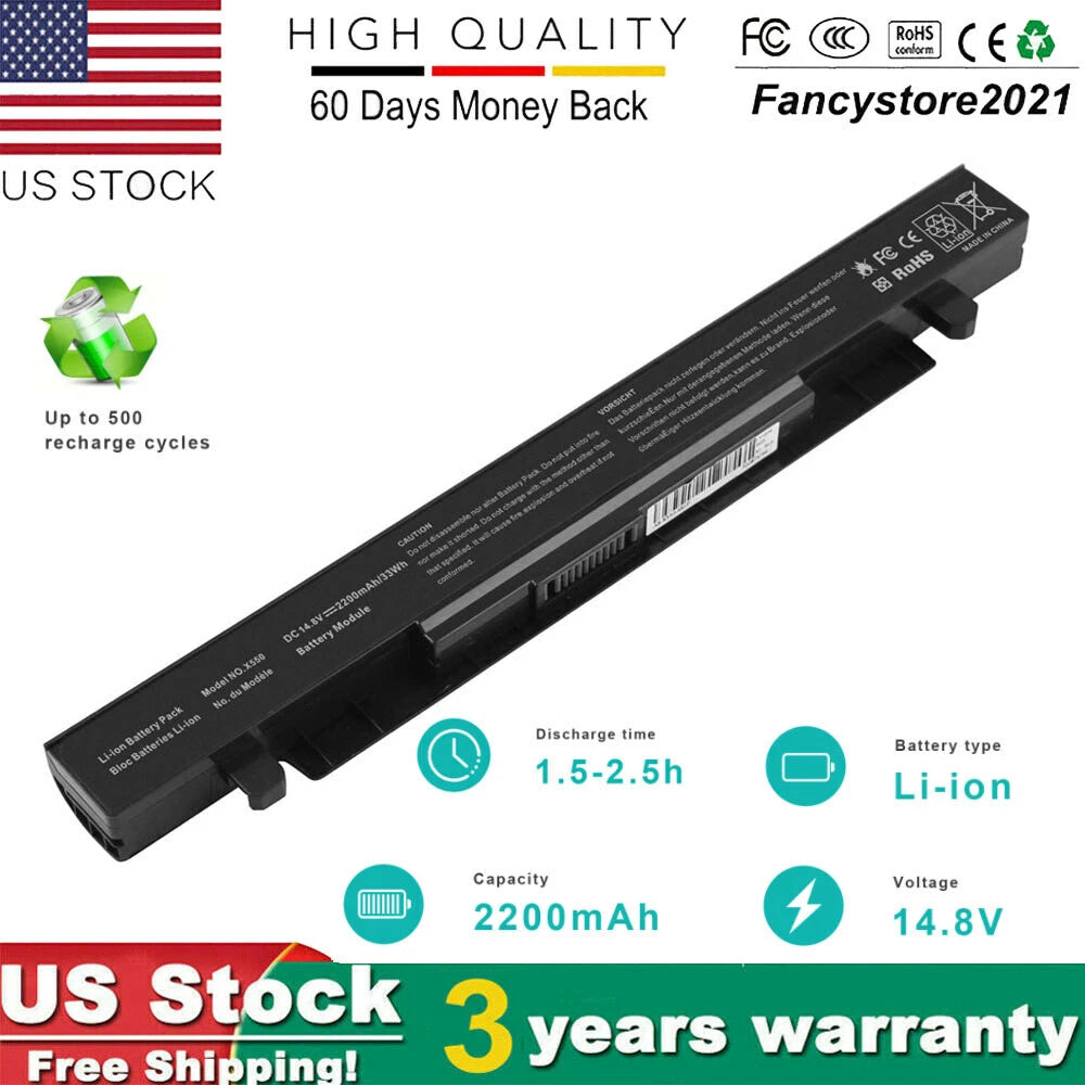 X550 Laptop Battery For Asus X550L A41-X550 A41-X550A X550B X550C X550V X452 PC