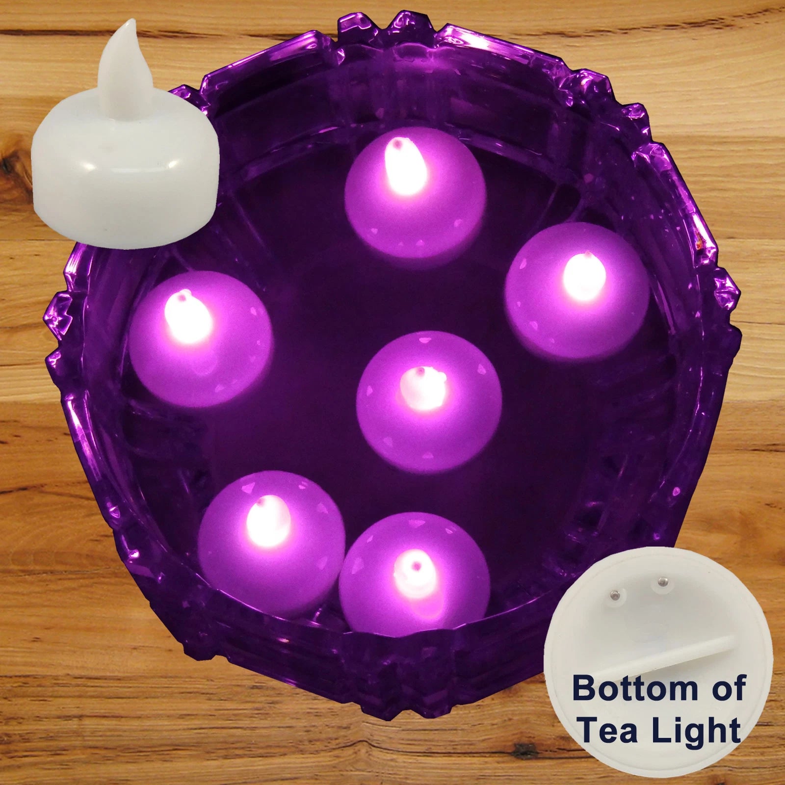 36 Flameless Floating LED tealight Candle Battery operated Pink tea lights