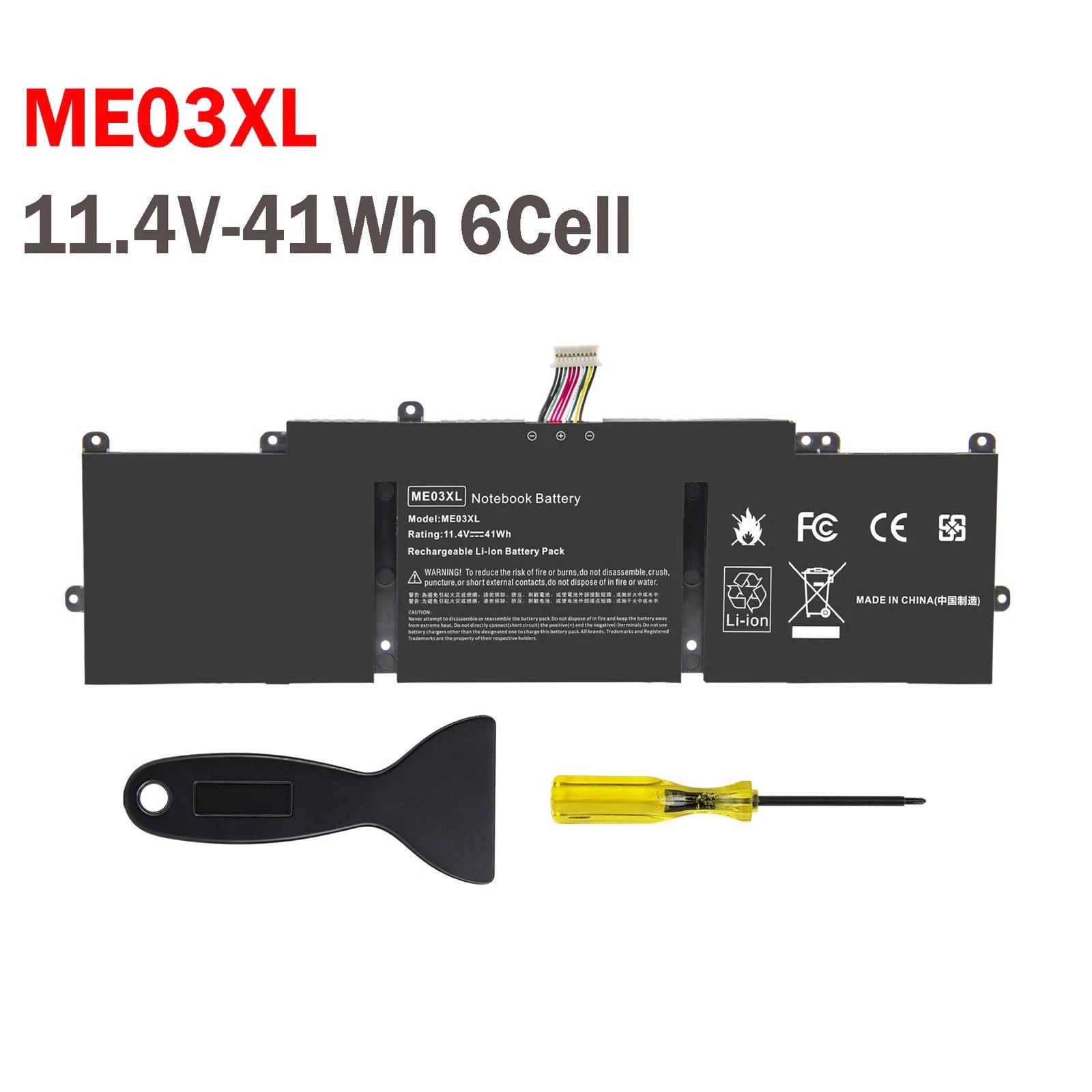 ME03XL Battery For HP Stream 11-d010nr 11-d010wm 787521-005 HSTNN-UB6M ME03 41Wh
