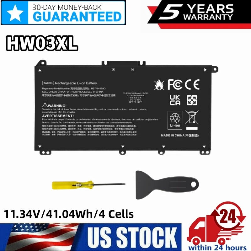?HW03XL Battery For HP Pavilion 15-EG 15-EH 17-CN 17-CP L97300-005 L96887-1D1
