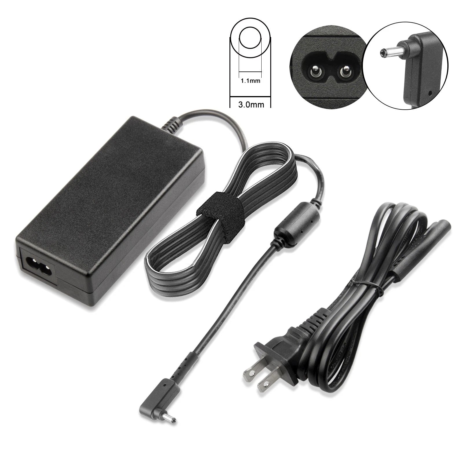 19V 3.42A 65W AC Adapter Laptop Power Charger for Acer ChromeBook C720 C720P USA
