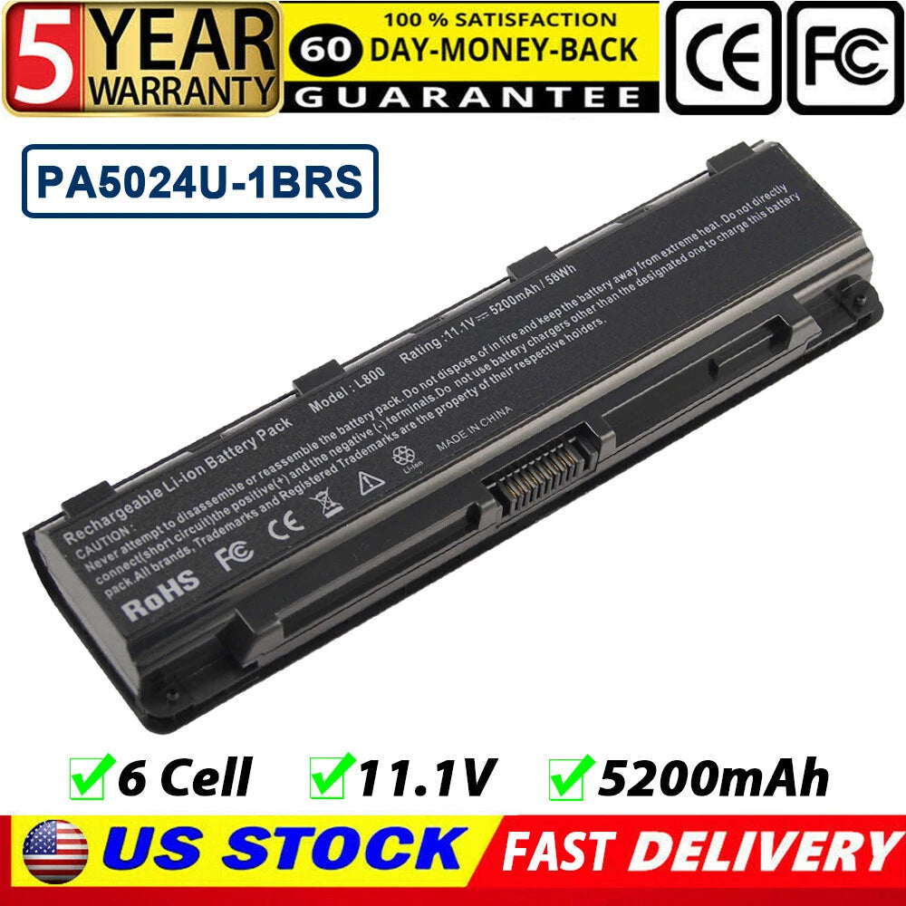 PA5023U-1BRS PA5024U-1BRS Battery for Toshiba PA5024U-1BRS PABAS260 PABAS261 US