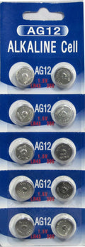 10 Pk AG12 LR43 386 301 L1142 LR1142 D301 D386 Alkaline Button Cell Battery