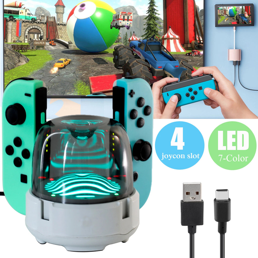 Charging Dock for Joy-con Charger Stand Station for Nintendo Switch Controller
