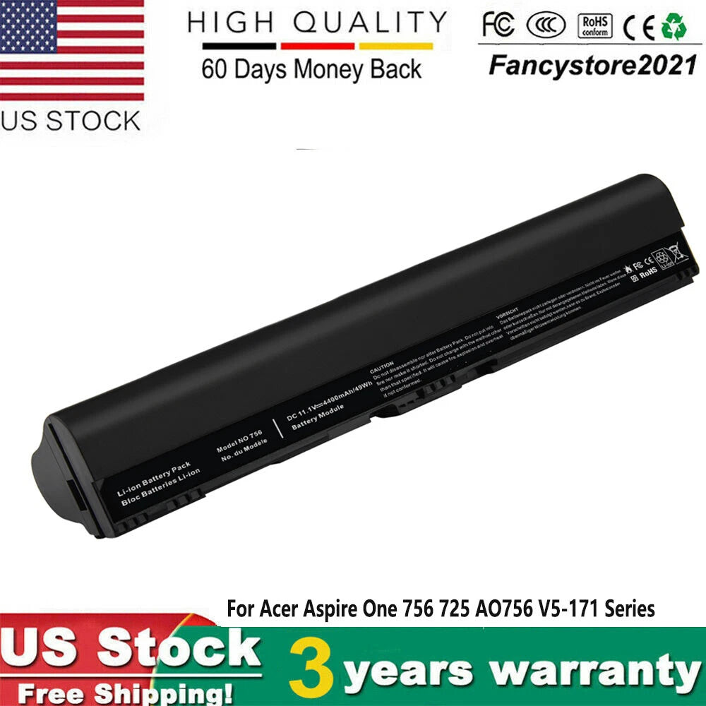 For Acer Aspire One 725 756 V5-171 B113 B113M Battery AL12X32 AL12A31 AL12B32