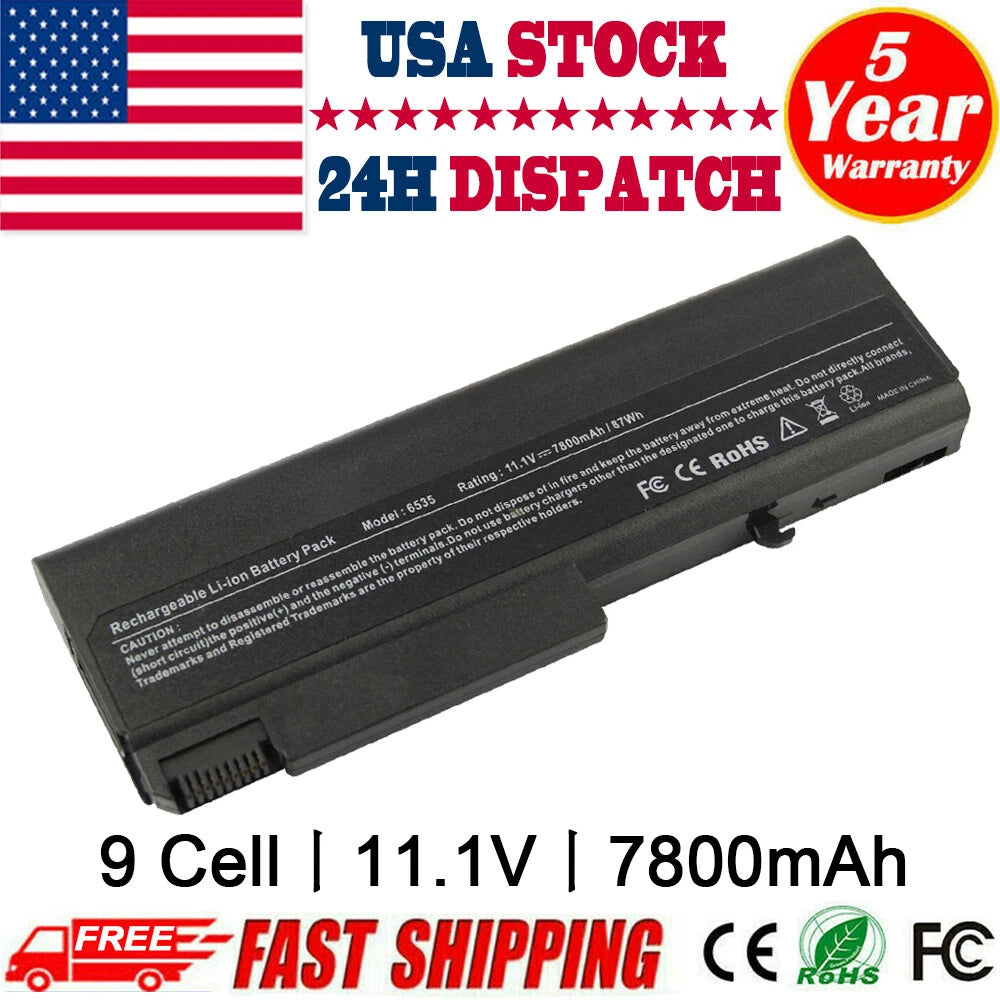 9 Cell Battery for HP TD06 EliteBook 8440P 6930P 6530B 6730B ProBook 6455B 6540B