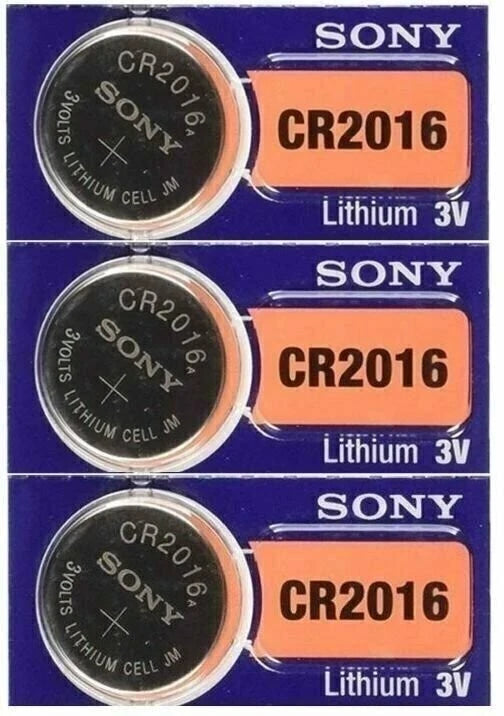 3 SONY CR2016 DL2016 CMOS Lithium 3V Watch Battery Exp 2024 Ships FREE from USA!