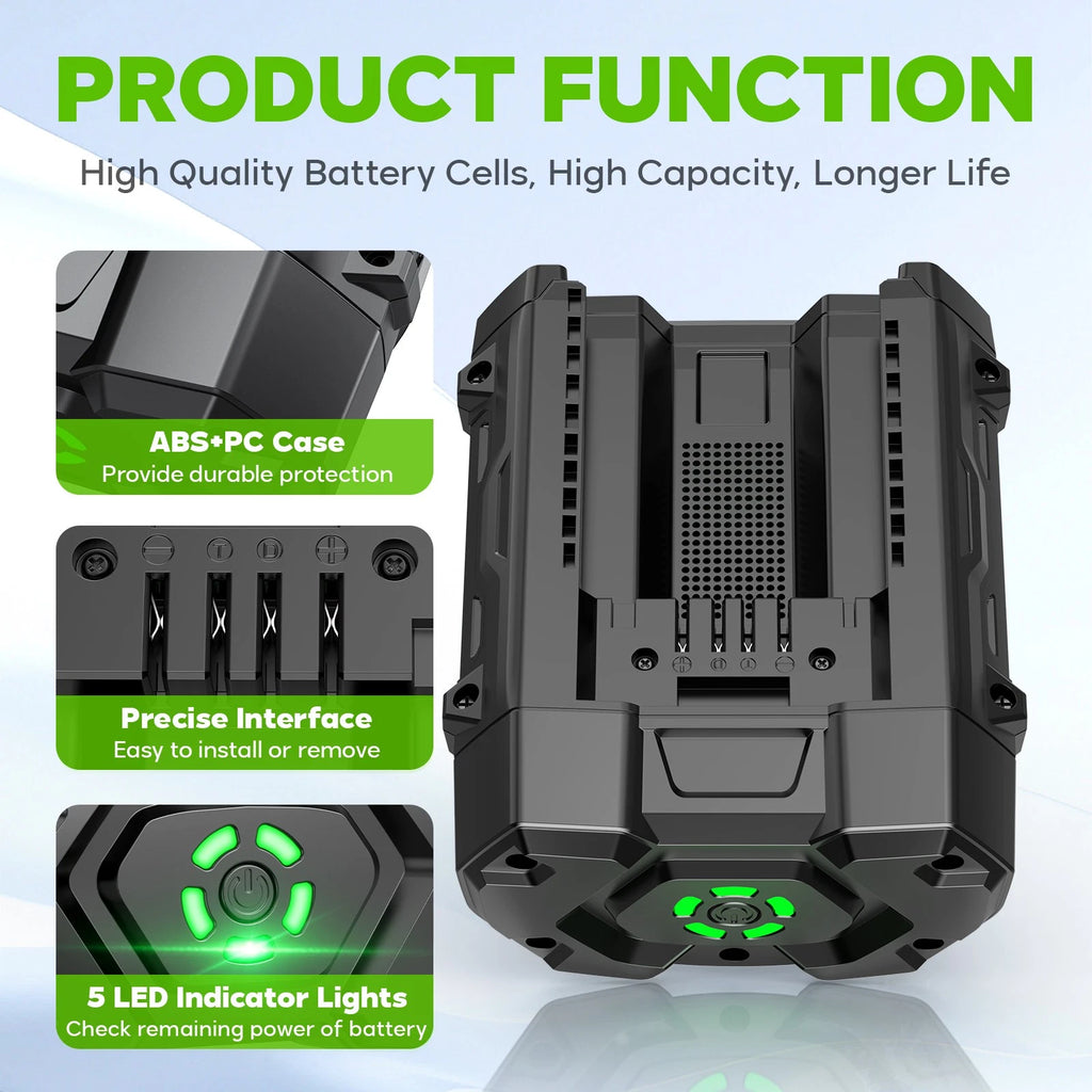 5300mAh Replacement Battery for EGO 56V Battery Power Tool BA2800 BA1400 BA4200